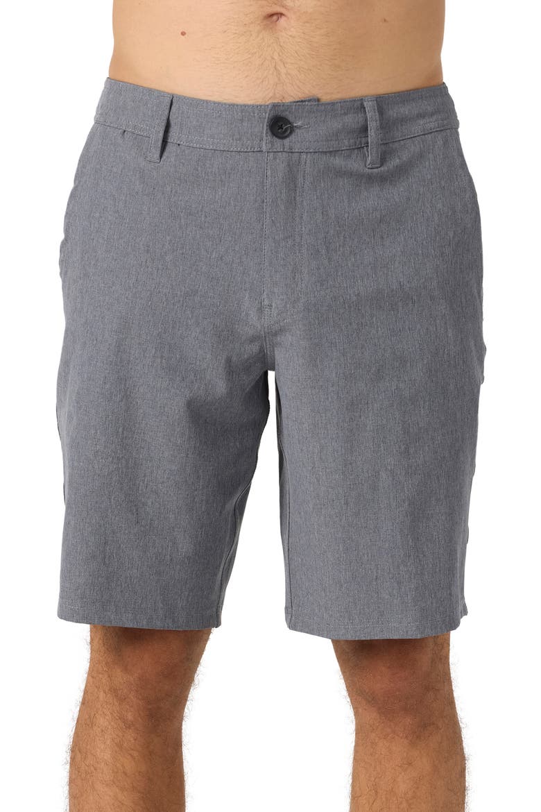 Reserve Water Repellent Shorts, Main, color, HEATHER GREY