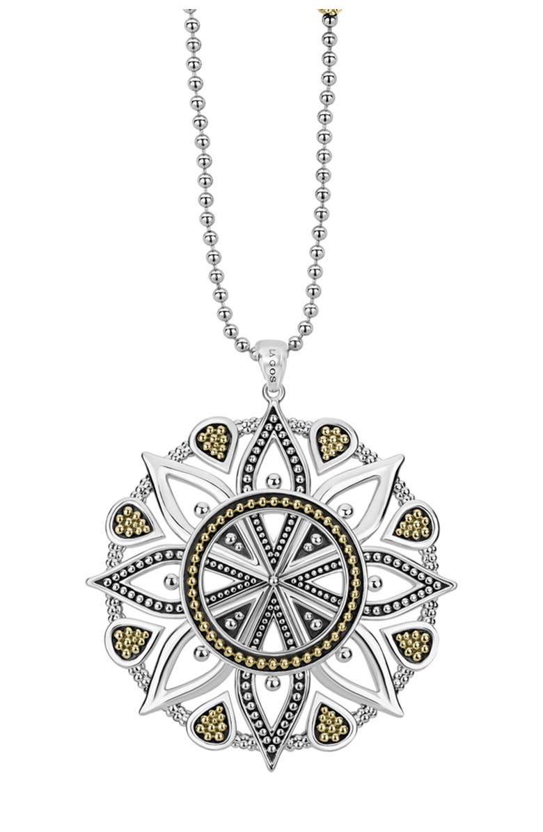 LAGOS Sterling Silver & 18K Gold Wanderlust Necklace, Main, color, 