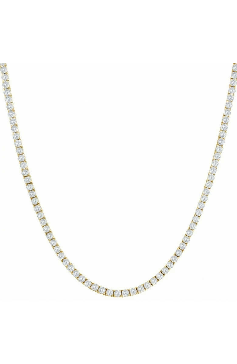 Bliss Diamond 10Ct TW Lab Grown Diamond Tennis Necklace 14K Gold 16.5", Main, color, 14K Yellow Gold