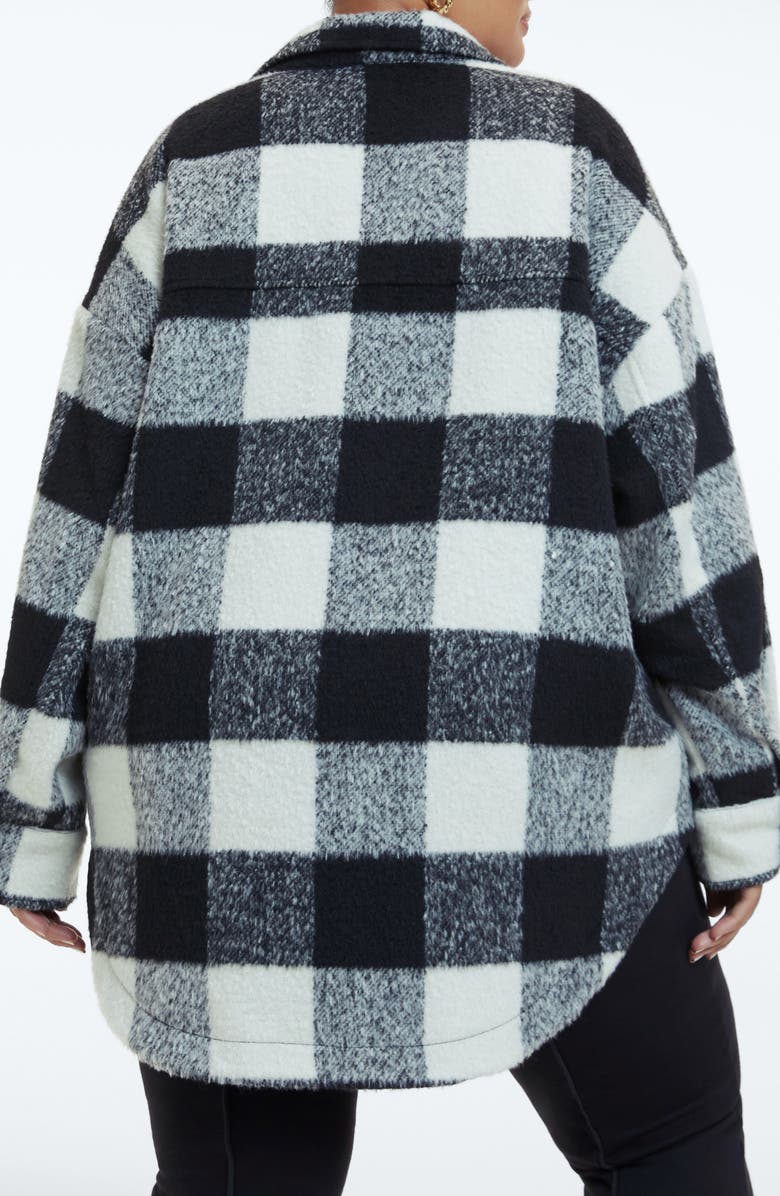 Good American Plaid Shacket, Alternate, color, 