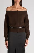 TOM FORD Off the Shoulder Cashmere Cardigan