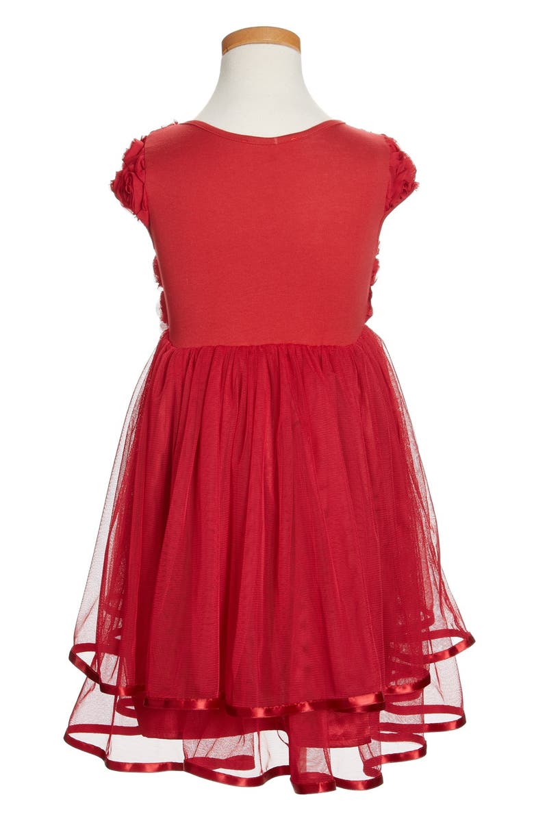 Popatu Ribbon Rosette Tulle Dress, Alternate, color,