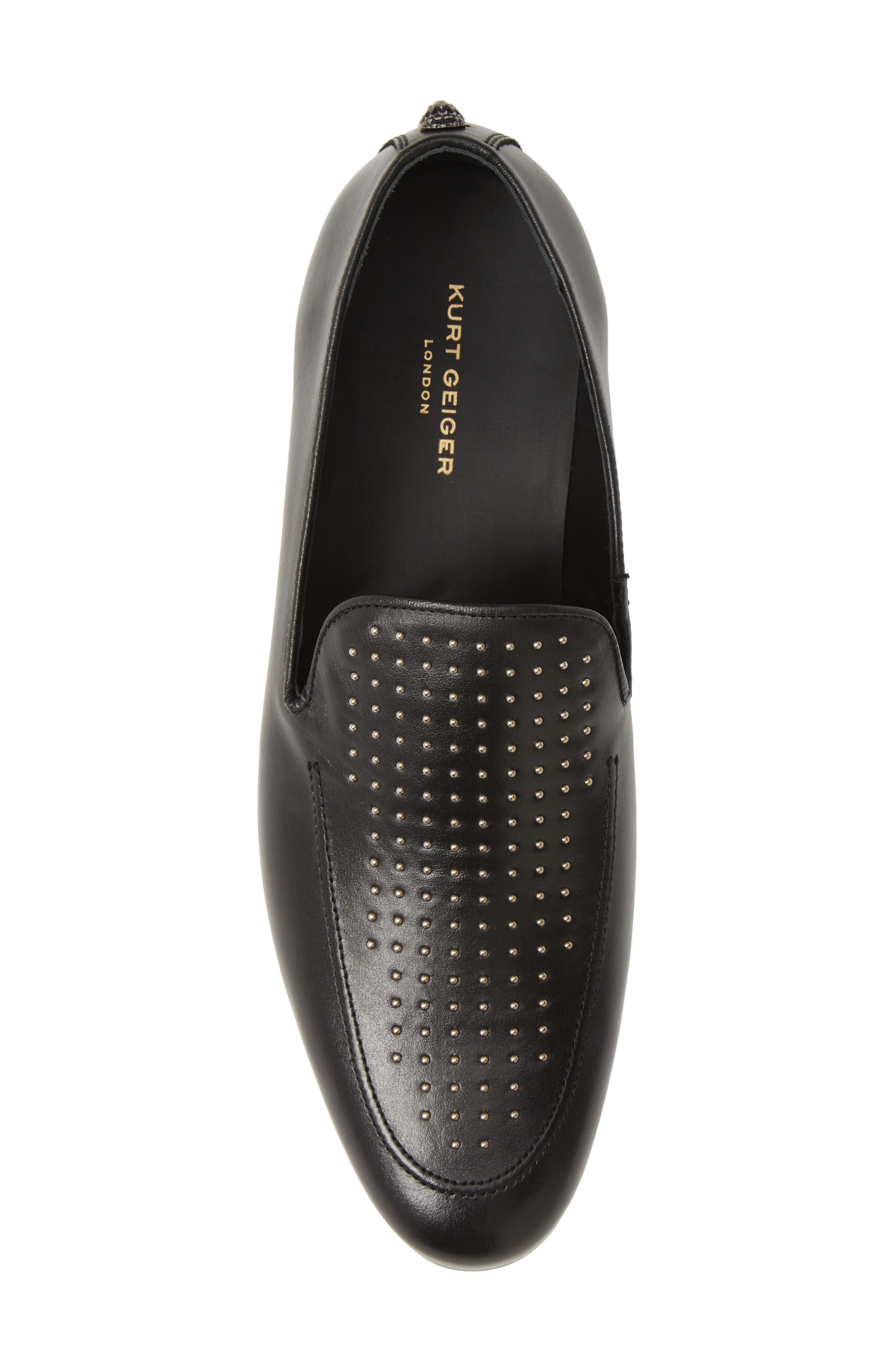 Palermo Stud Venetian Loafer, Alternate, color, BLACK