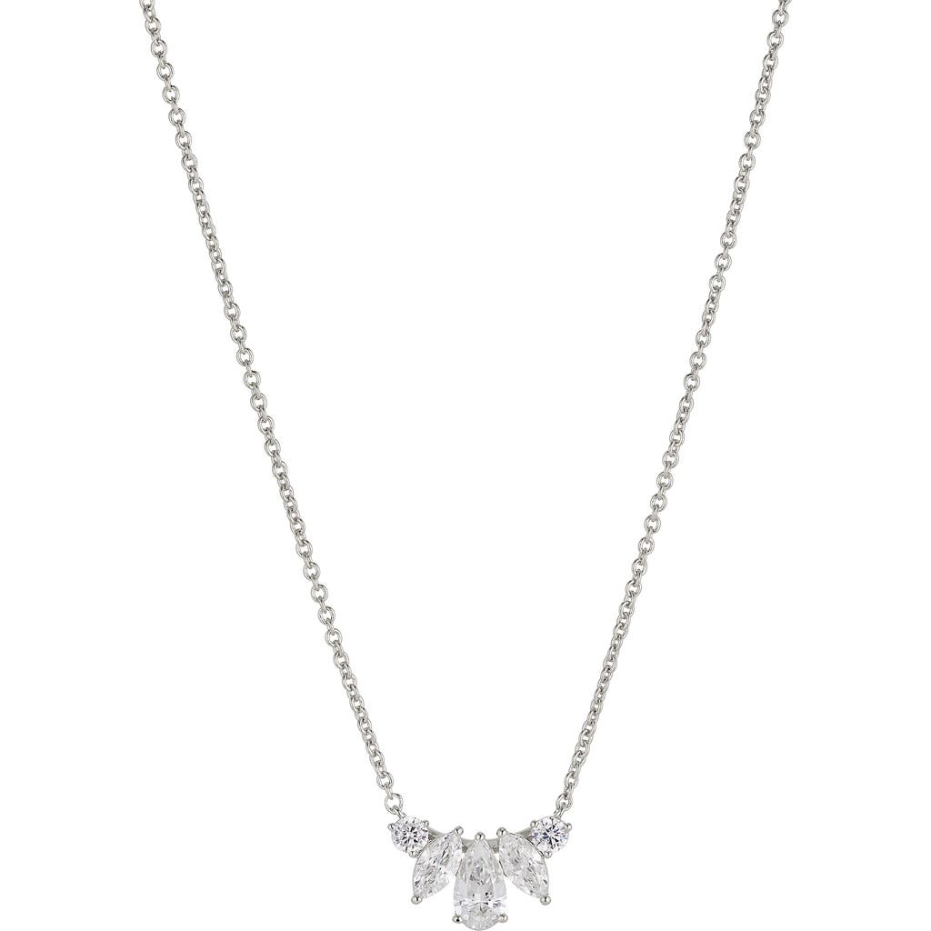 NADRI NADRI WREN CUBIC ZIRCONIA SMALL FRONTAL NECKLACE