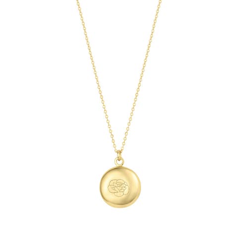Ruby Birth Flower Necklace