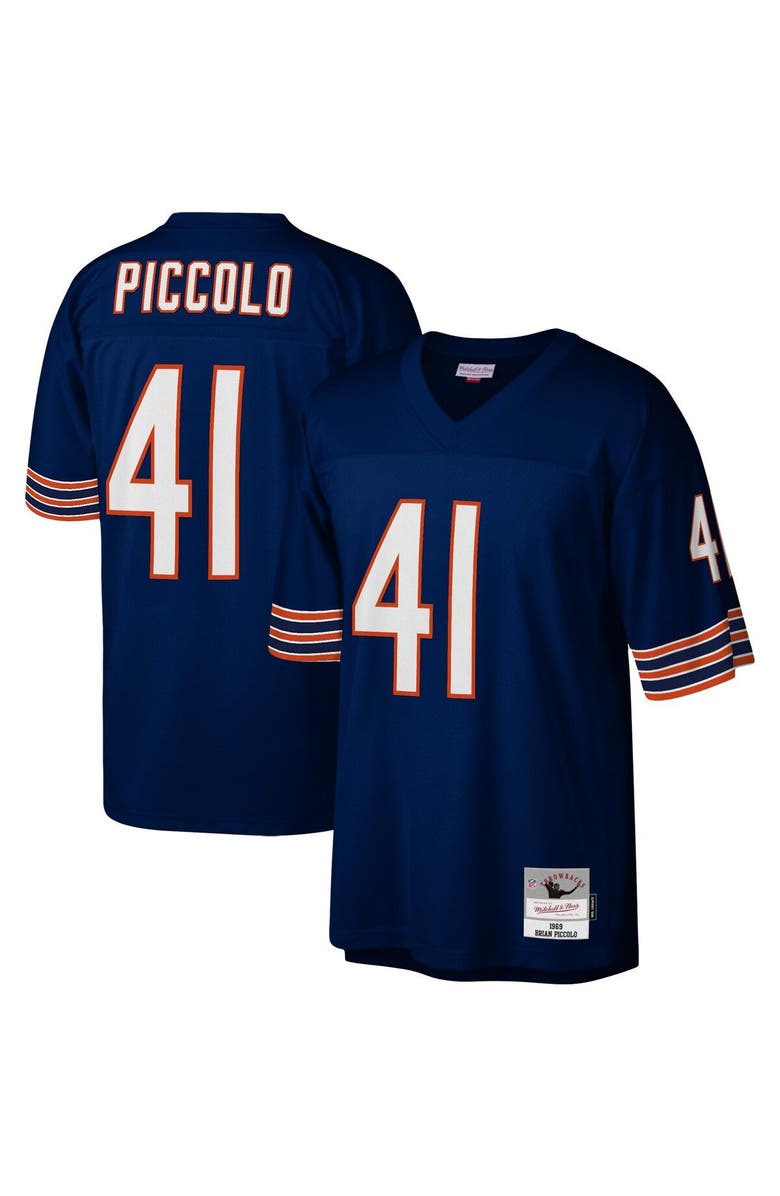 Mitchell & Ness Men's Mitchell & Ness Brian Piccolo Navy Chicago Bears Legacy Replica Jersey, Main, color, Navy