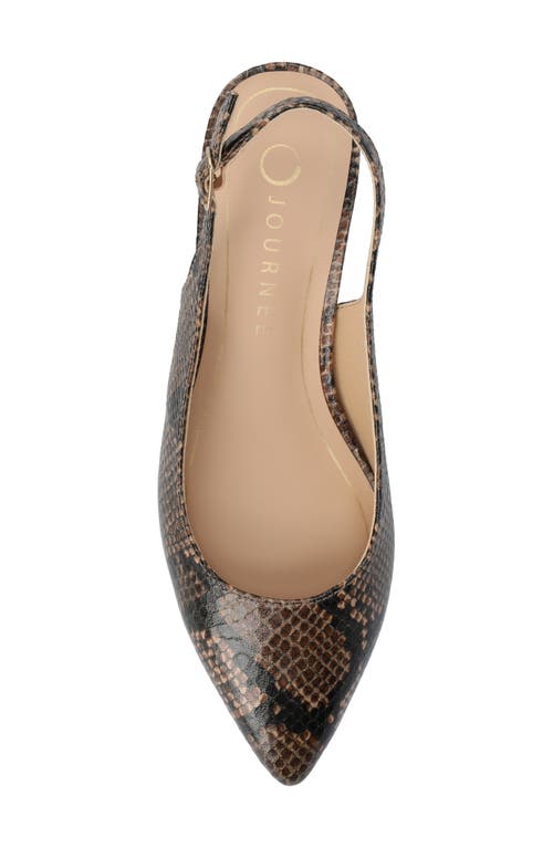 Journee Collection Sylvia Slingback Pump In Animal Print