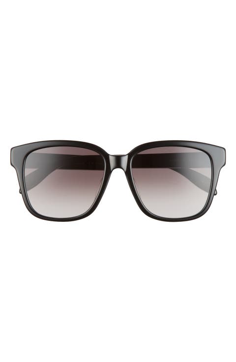 Alexander McQueen 56mm Square Sunglasses