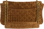 Bottega Veneta Small Madison Intrecciato Suede Leather Shoulder Bag