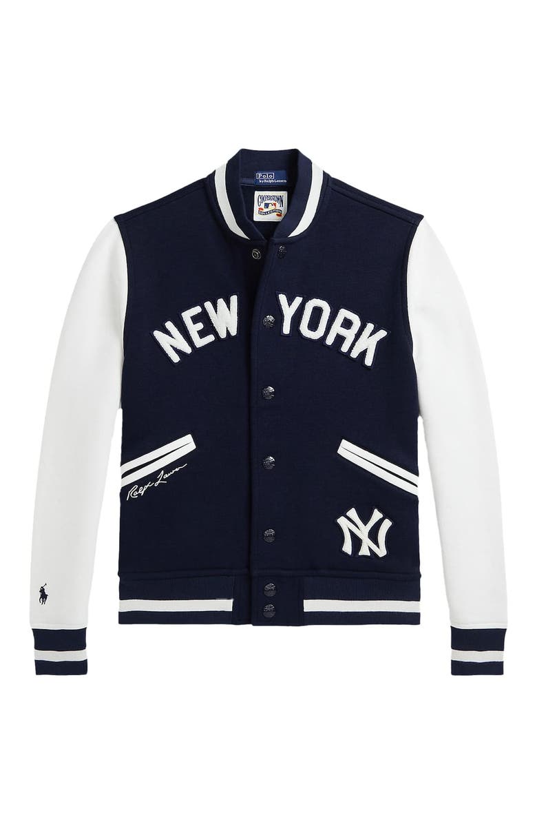 Polo Ralph Lauren Youth Polo Ralph Lauren Navy Yankees Fleece Jacket, Alternate, color,