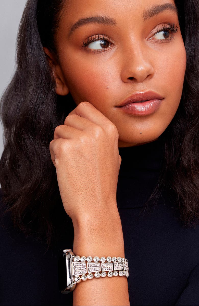 LAGOS Smart Caviar 20mm Diamond Apple Watch<sup>®</sup> Watchband, Alternate, color,