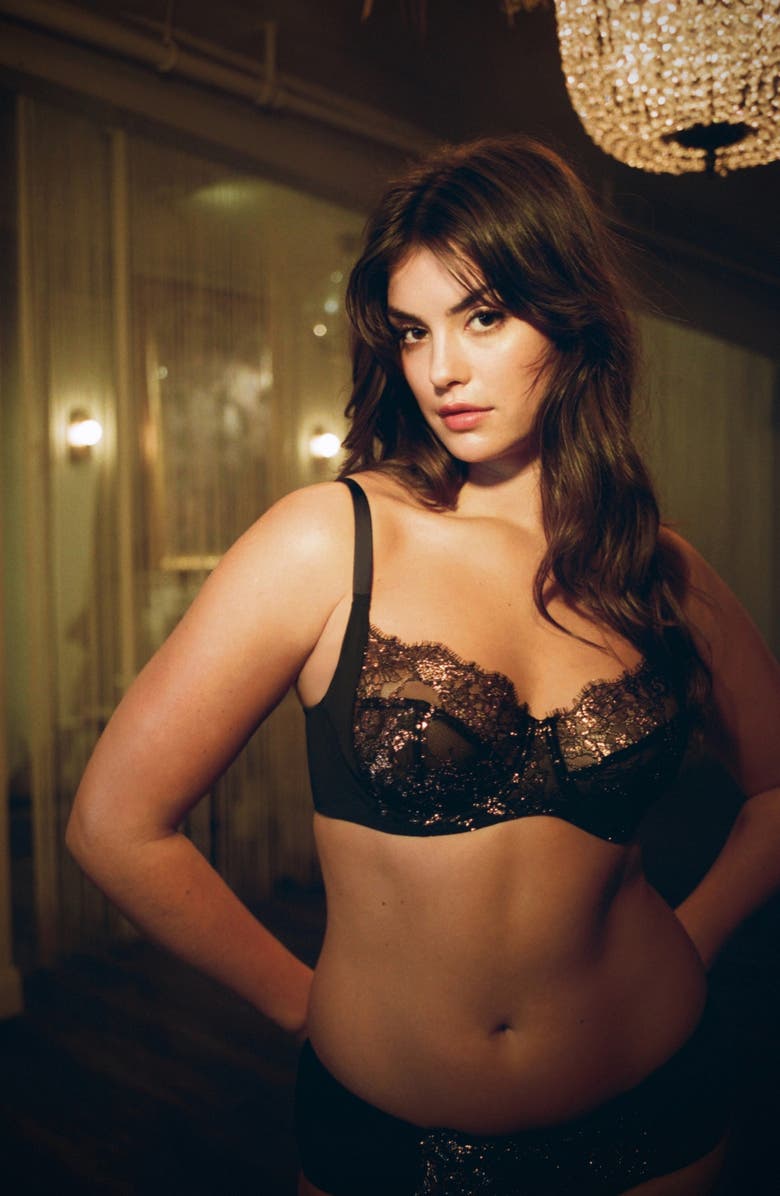 Skarlett Blue Entice Lace Full Coverage Underwire Bra, Alternate, color, 