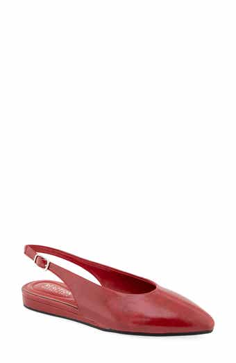 Brianna Faux Leather Slingback Flat