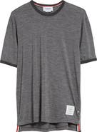 Tシャツ・カットソー THOM BROWNE 4BAR STRETCH WOOL T-SHIRT Thom Browne 4-Bar short-sleeve T-shirt | REVERSIBLE