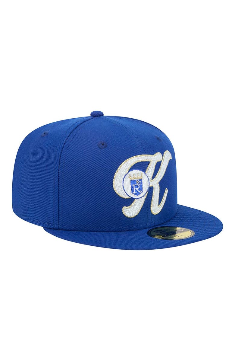 New Era Men's New Era Royal Kansas City Royals Duo Logo 2.0 59FIFTY Fitted Hat, Alternate, color,