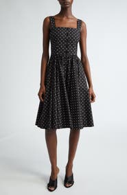 Dolce&Gabbana Polka Dot Cotton Poplin Sundress