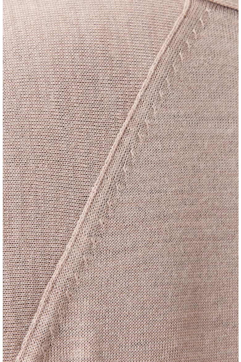Honor V Merino Wool Cardigan, Alternate, color, PASHMINA PINK