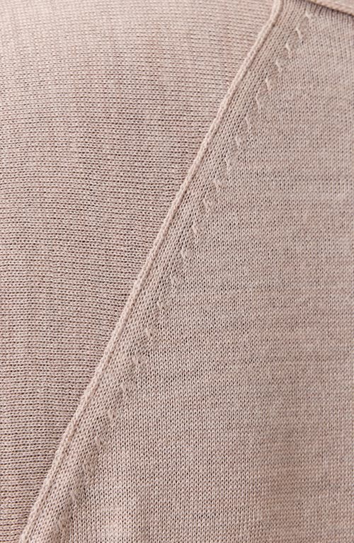Allsaints Honor V Merino Wool Cardigan In Neutral