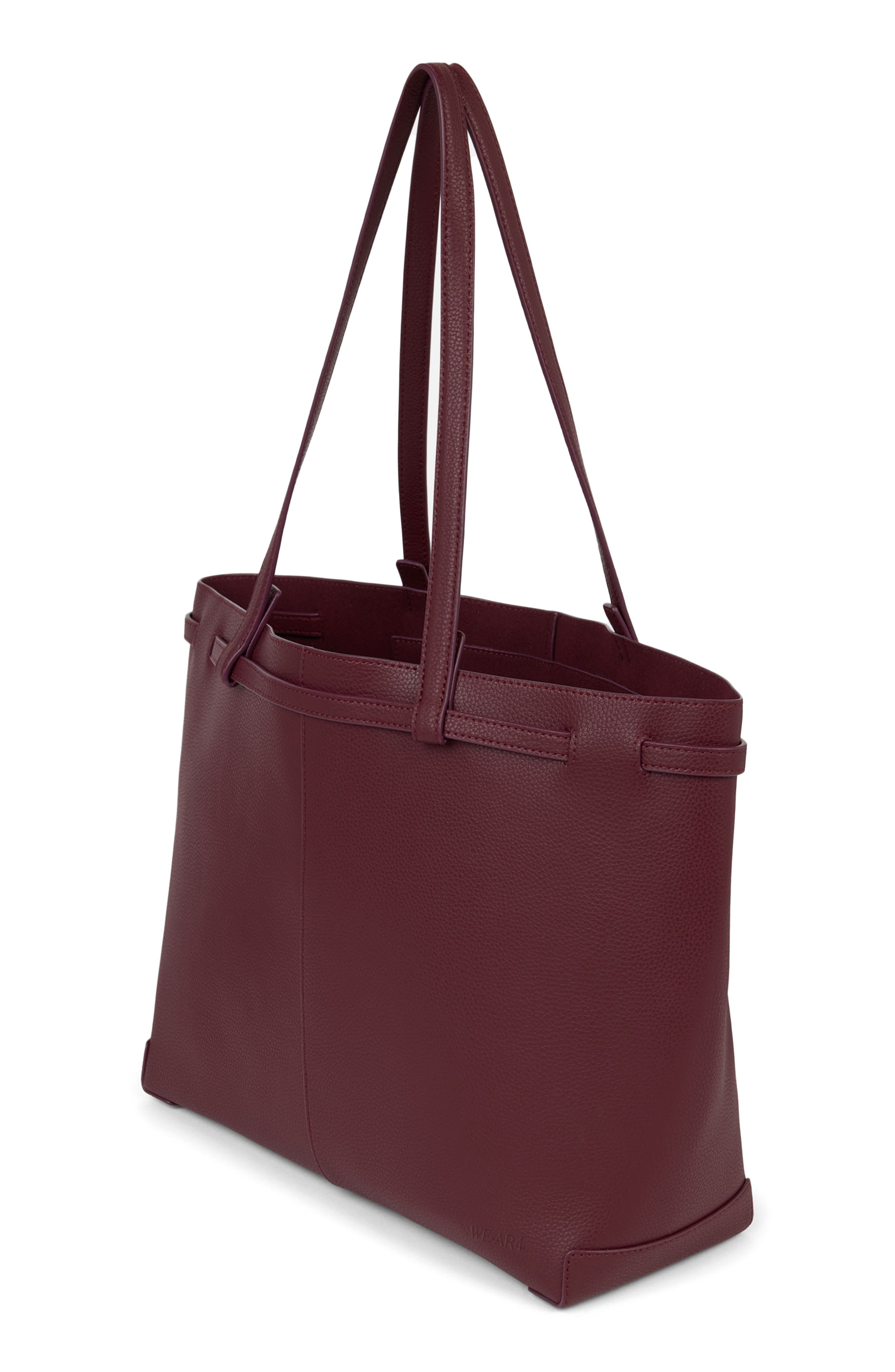The Pixie Leather Tote, Alternate, color, CABERNET