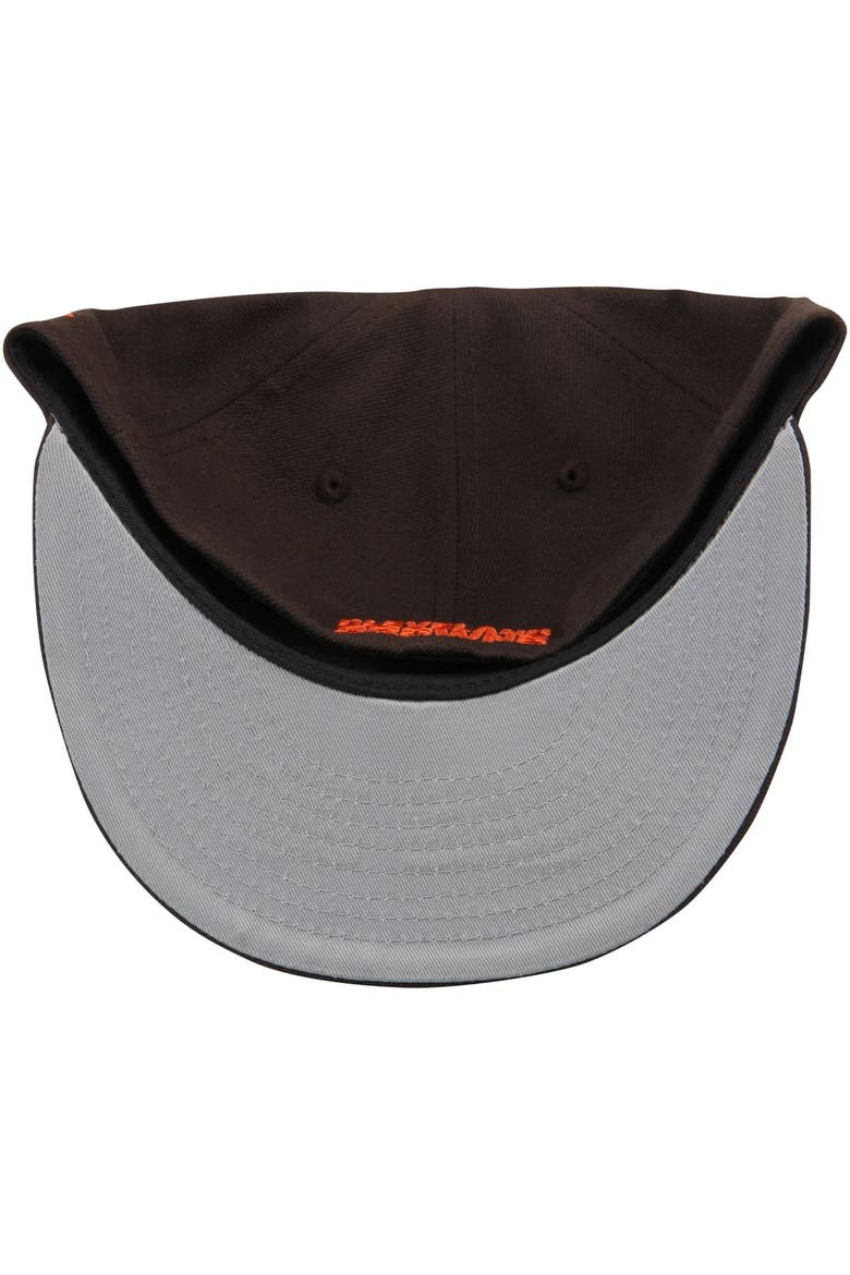 NWE BROWNS BROWN HELMET NFL OMAHA 59FIFTY HATMENFIT, Alternate, color, BROWN
