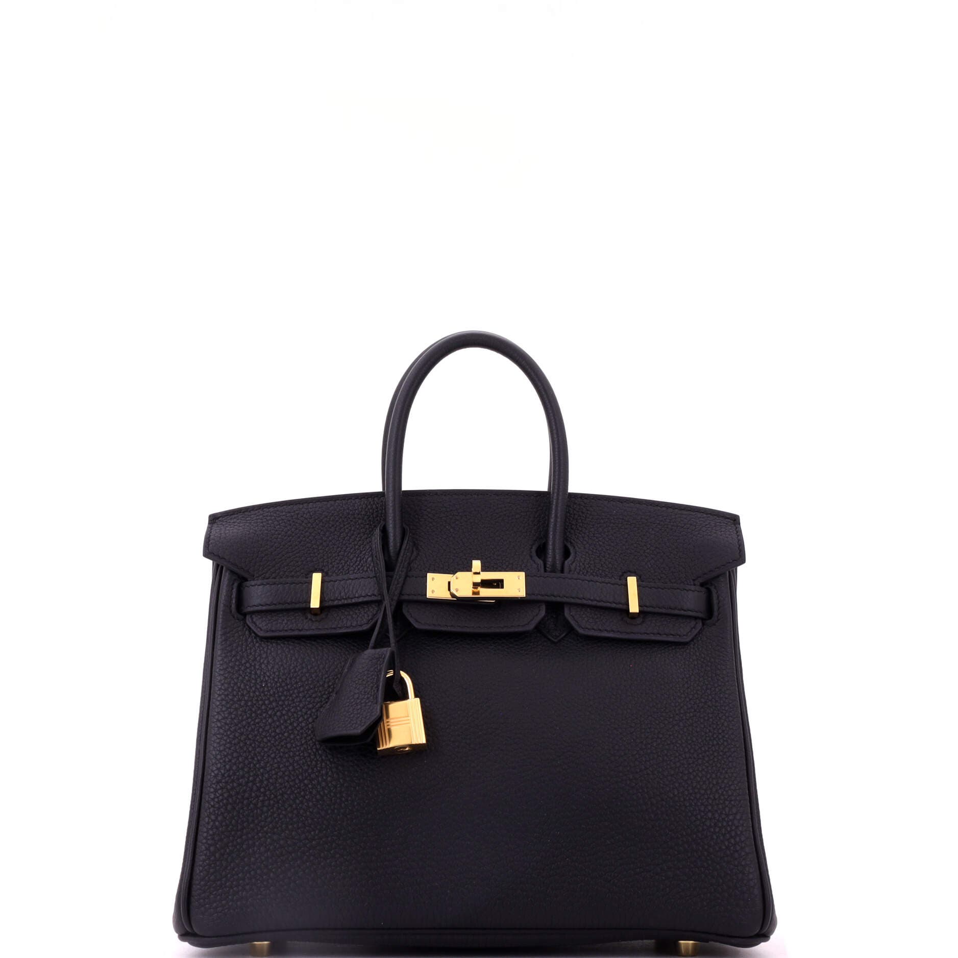 Birkin Handbag Black Togo with Gold Hardware 25, Main, color, Black