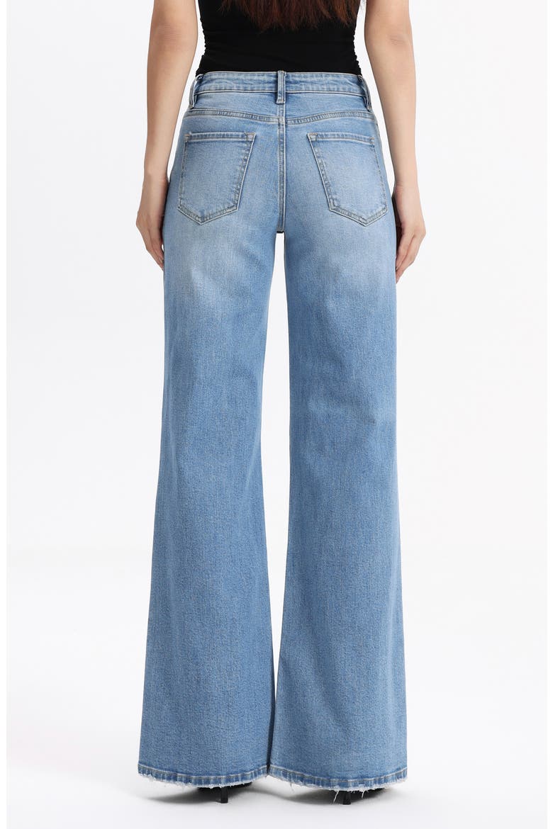 Mid Rise Wide Leg Jeans, Alternate, color, LIGHT BLUE