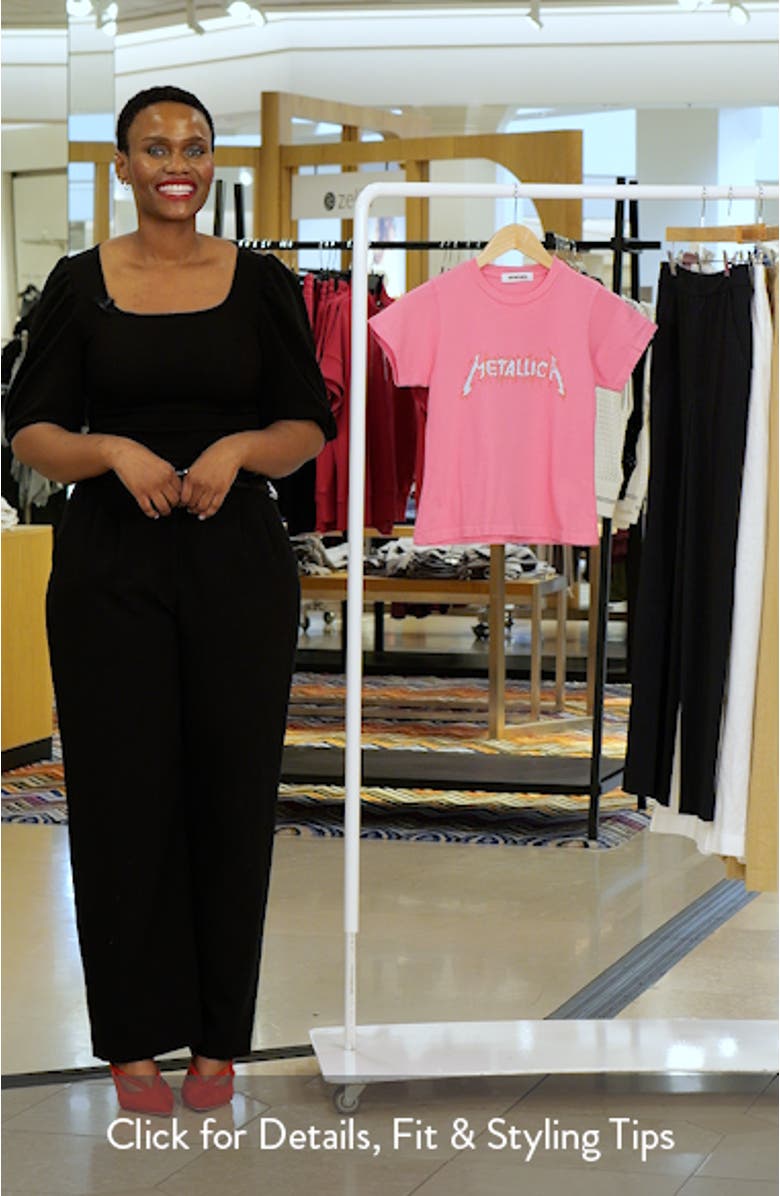 Metallica Flaming Sun Cotton Graphic T-Shirt ETALLICA FLAMING SUN VINTAGE, sales video thumbnail