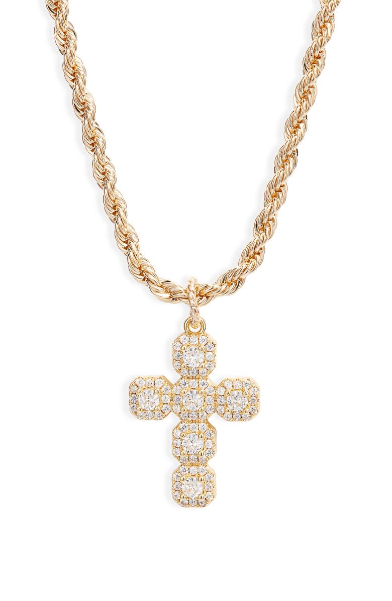 Child of Wild Nelli Cross Pendant Necklace, Main, color, Gold