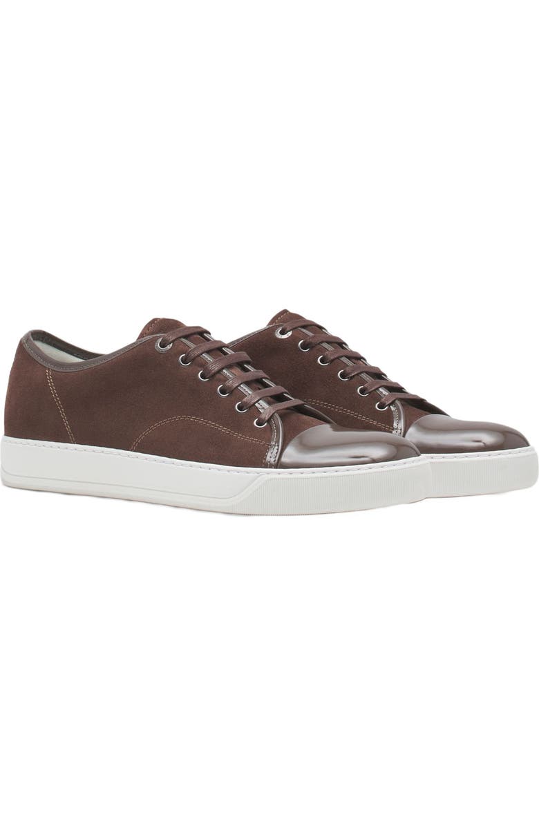 Lanvin DBB1 LEATHER AND SUEDE SNEAKERS, Alternate, color,