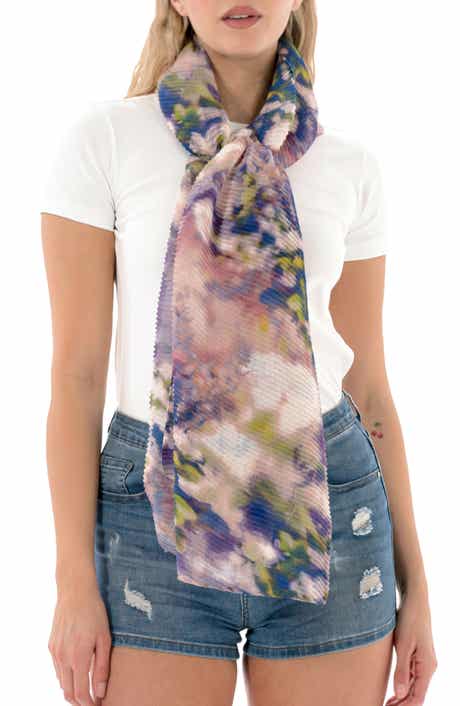 Nicole Miller Pleated Oblong Scarf