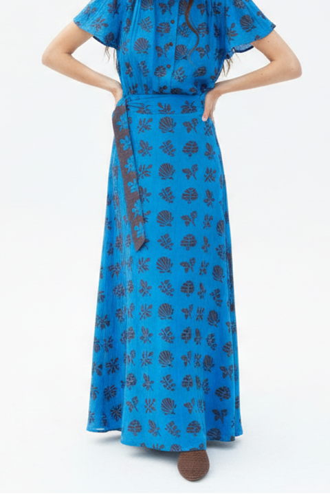 Sangria Reversible Maxi Wrap Skirt