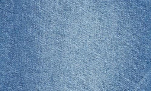 Democracy Distressed Hem Itty Bitty Bootcut Jeans In Mid Blue