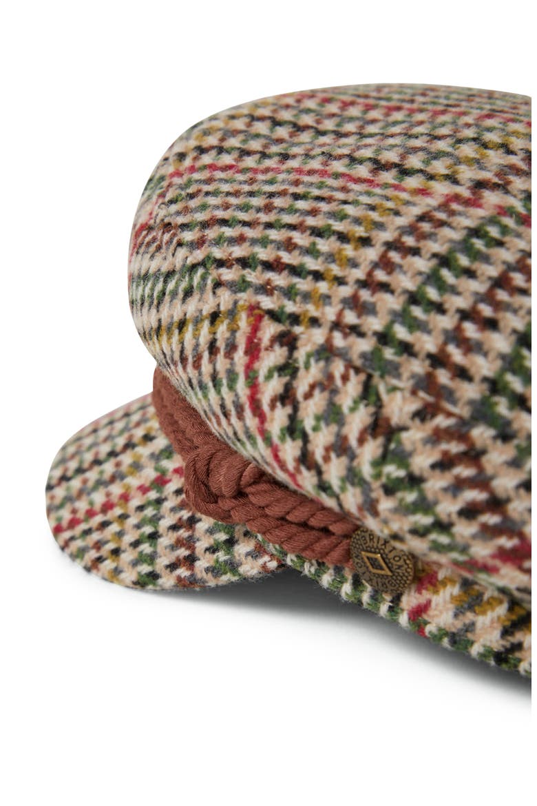 Gender Inclusive Fiddler Cap, Alternate, color, SAND/ADRENALINE RUSH/GREEN