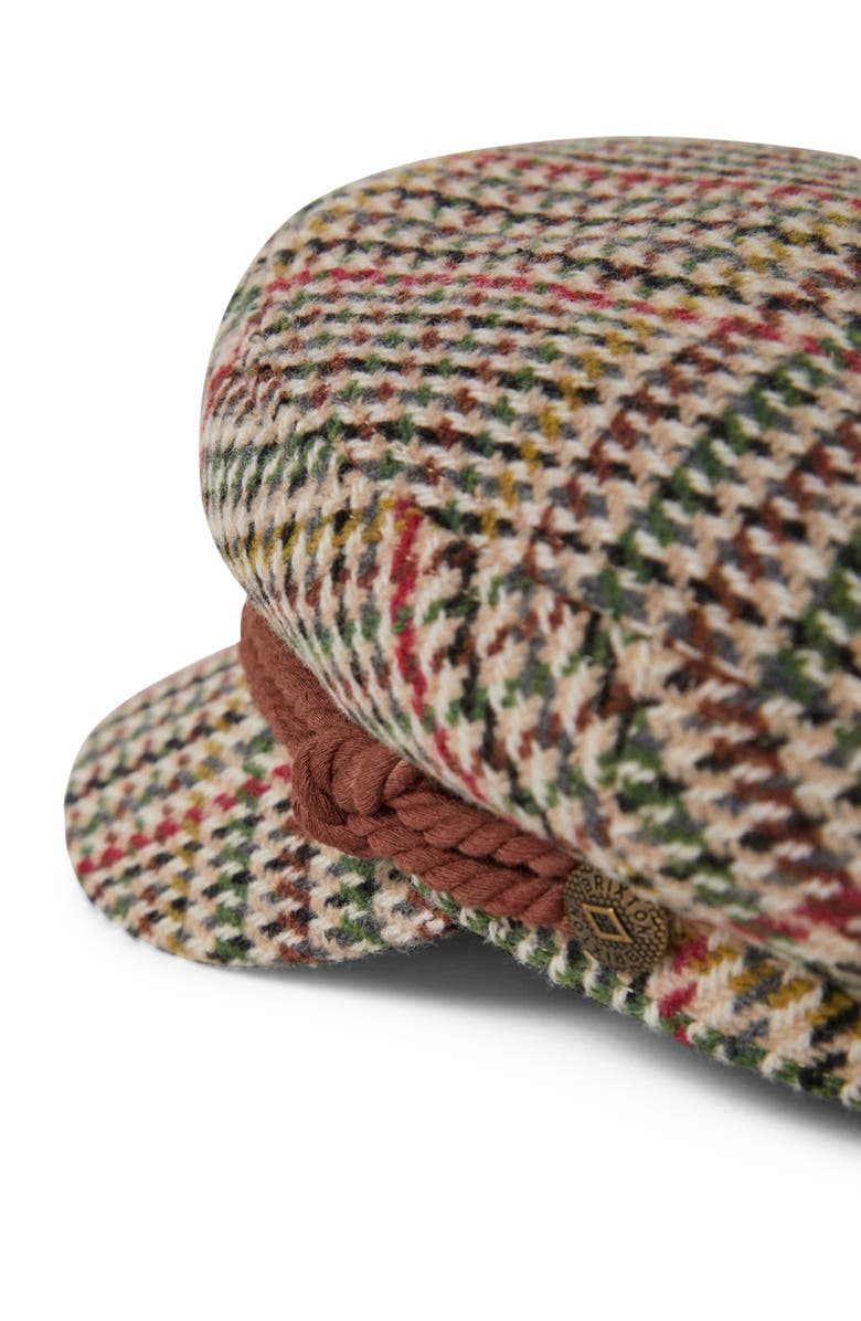 Brixton Gender Inclusive Fiddler Cap, Alternate, color, Sand/Adrenaline Rush/Green