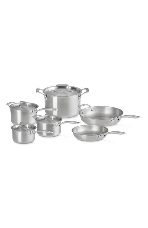 Essential Stainless Steel 10-Piece Cookware Set