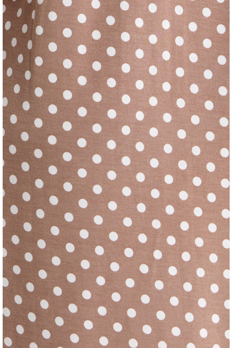 Moonlight Eco Nightshirt, Alternate, color, BROWN- IVORY EVEN DENSE DOT