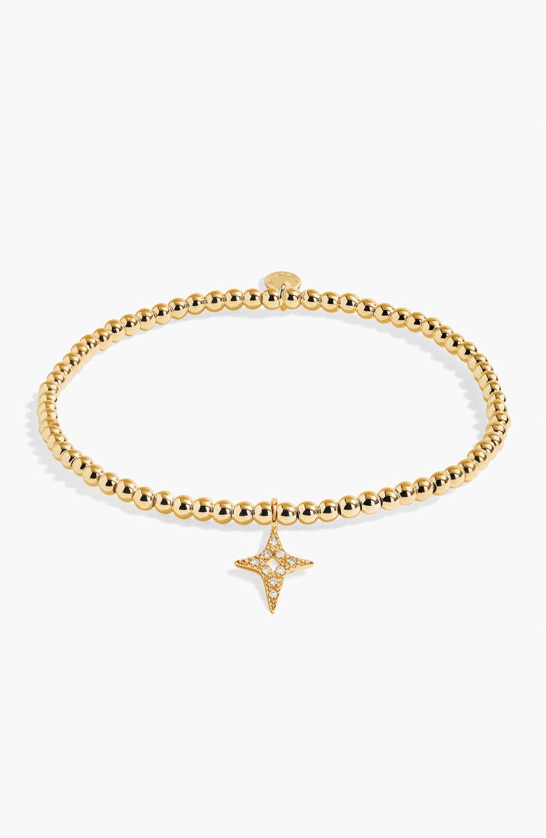 A Littles & Co A Little 'Blessed To Have A Friend Like You' Bracelet in Gold-Tone Plating, Main, color, Metallic Gold