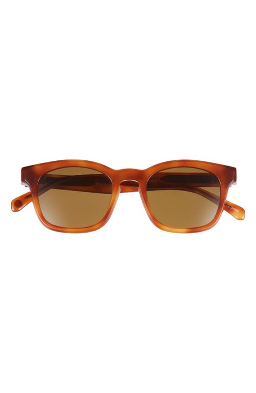 Eyebobs Humble Narrator 49mm Small Polarized Square Sunglasses In Brown