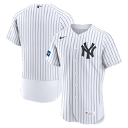 Nike Men's Nike White New York Yankees Home Sponsor Patch Authentic Jersey