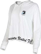 CONCEPTS SPORT Women's Concepts Sport White Minnesota United FC Accord Hoodie Long Sleeve Top