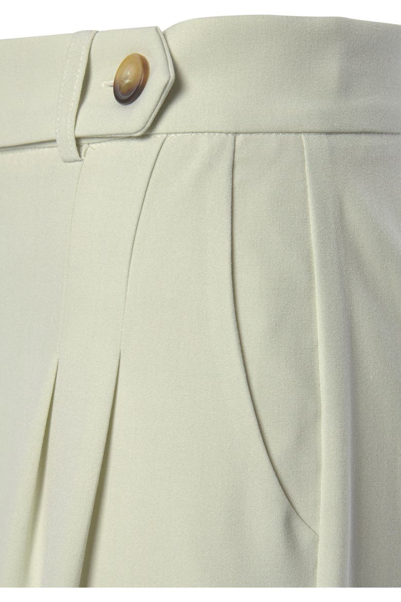 Pleated Wide Leg Trouser, Alternate, color, Light Green