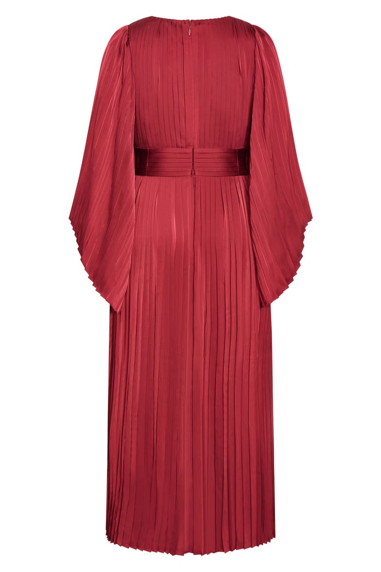 Carmina Long Sleeve Maxi Dress, Alternate, color, CURRANT