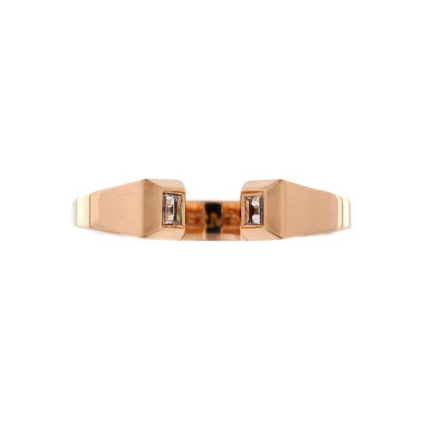 Clou de Forge Ring 18K Rose Gold with Diamonds Small