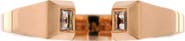 Pre-Owned Hermes Clou de Forge Ring 18K Rose Gold with Diamonds Small