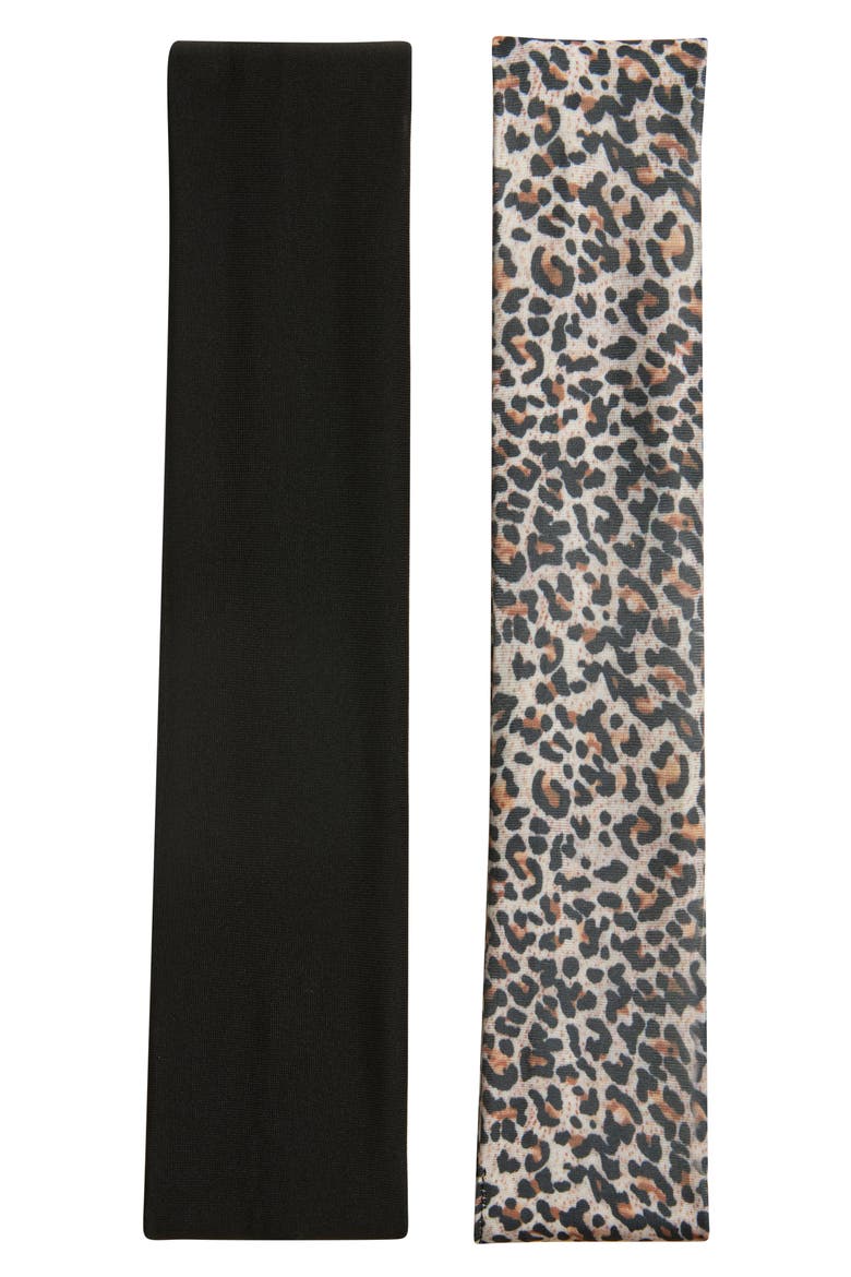 Assorted 2-Pack Headbands, Main, color, BLACK- LEOPARD