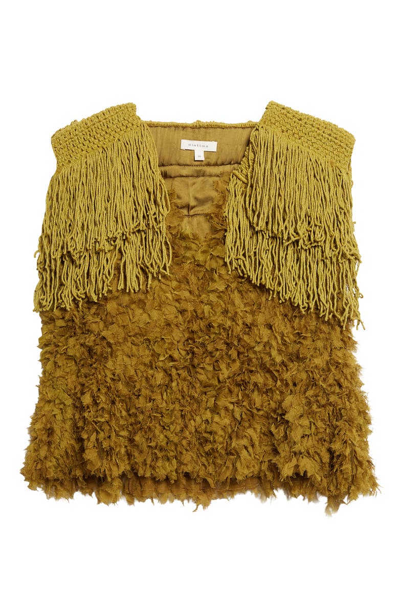 Diotima Bambola Mixed Media Top, Main, color, Cumin