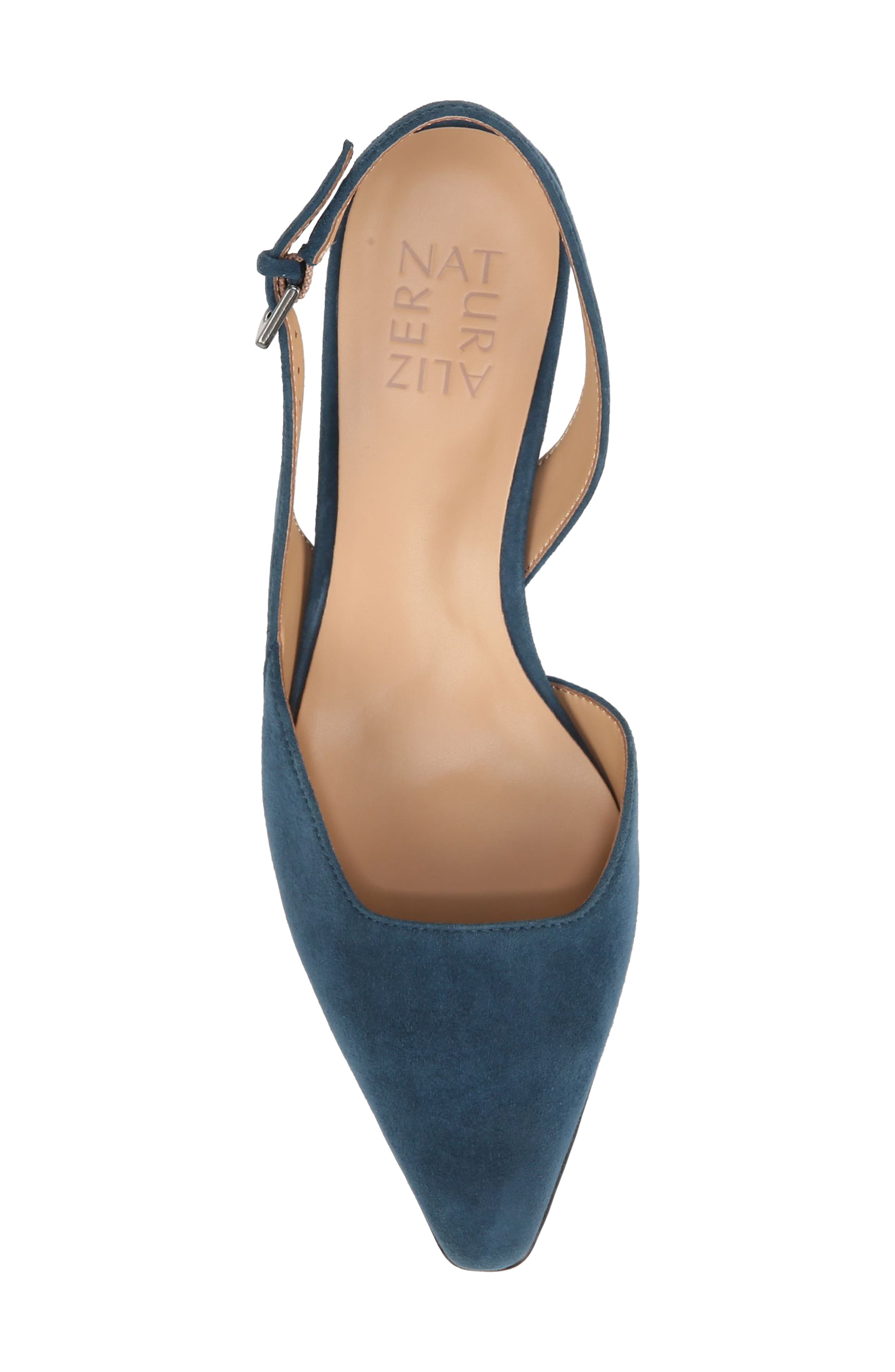 Naturalizer Dalary Slingback Pump - Wide Width Available, Alternate, color, Oceanic Blue Suede