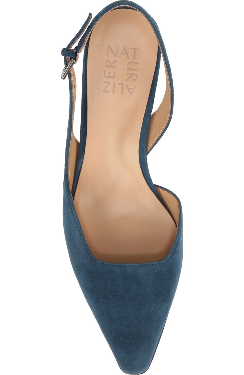Naturalizer Dalary Slingback Pump - Wide Width Available, Alternate, color, Oceanic Blue Suede