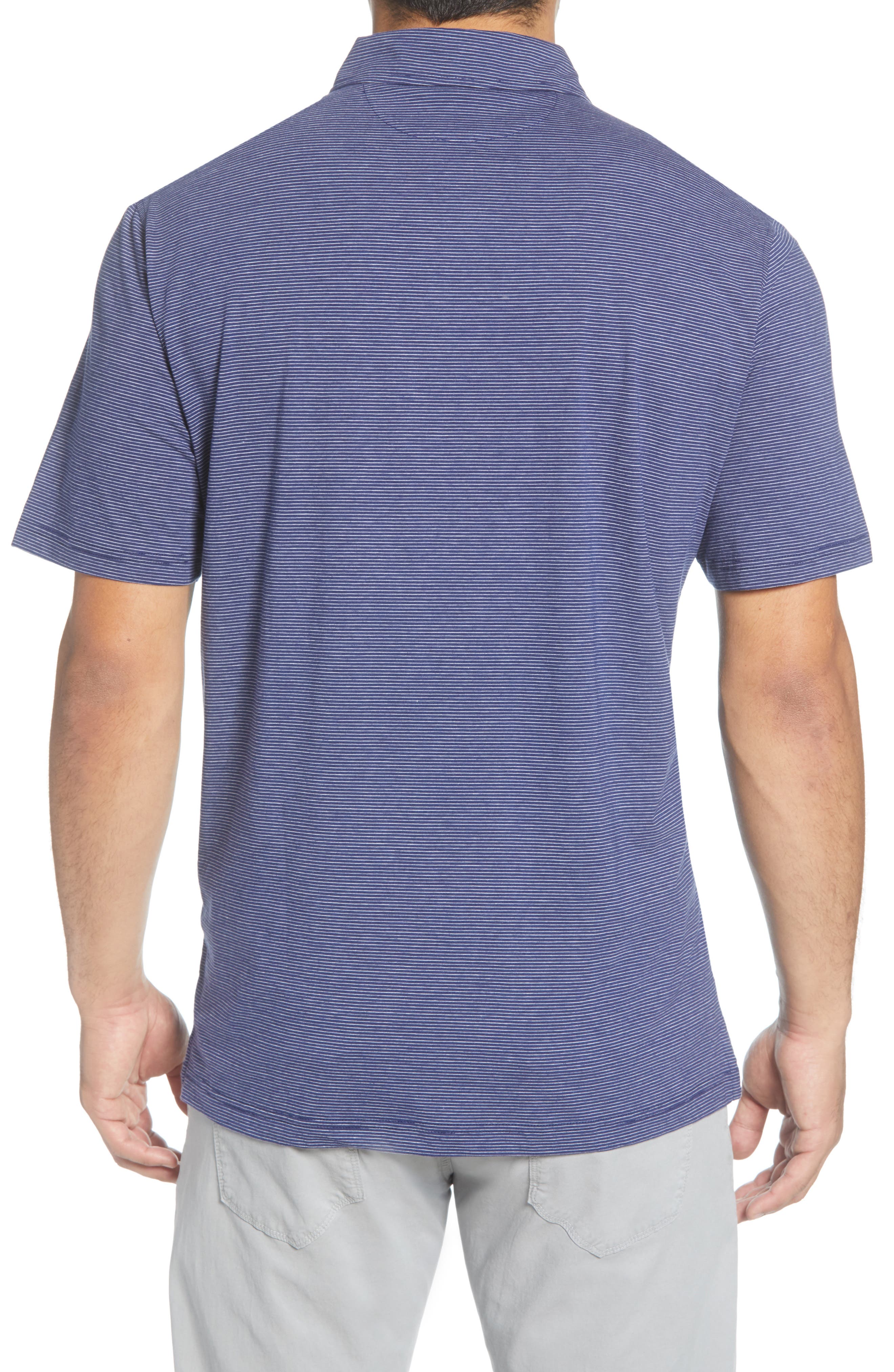 Peter Millar Crown Soft Mini Stripe Jersey Polo (Men) | Nordstromrack