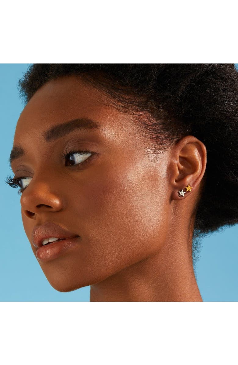 7879 Star Stud Earrings, Alternate, color, Gold 9K